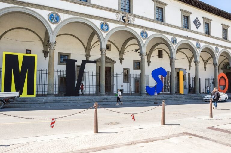 Cortile del Museo Novecento, Firenze 2018. Installazione di Paolo Parisi