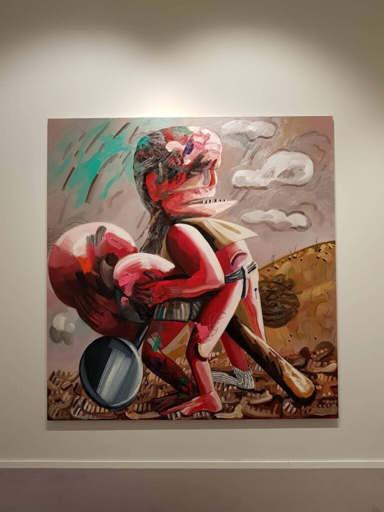 Dana Schutz, Strangers, 2018. Petzel Gallery