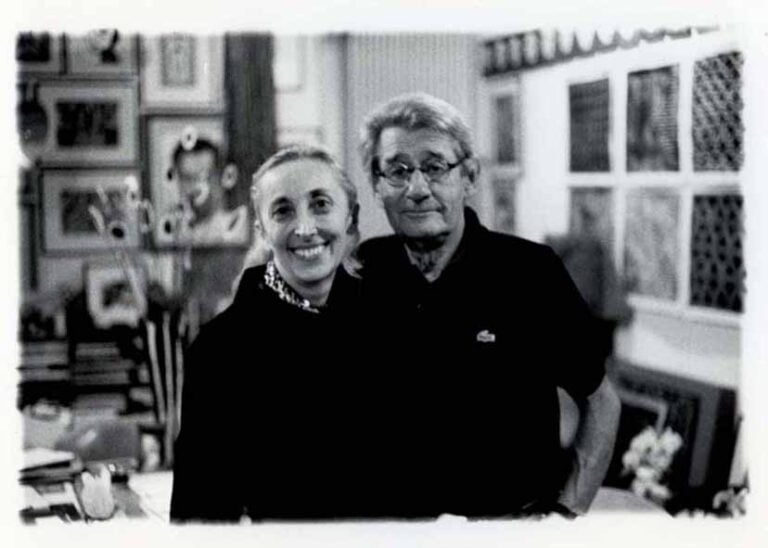 Carla Sozzani and Helmut Newton in her Studio, Milano 1999, copyright Lorenzo Camocardi, courtesy Fondazione Sozzani