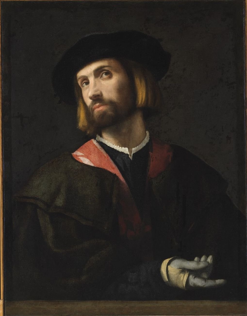 Alessandro Bonvicino detto il Moretto, Ritratto di gentiluomo, 1520 ca. Budapest, Museo di Belle Arti