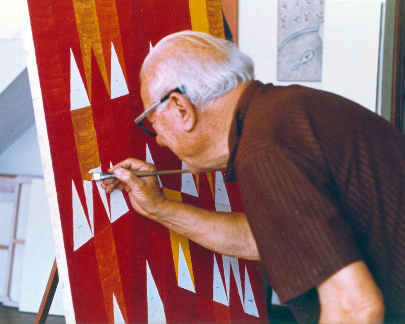 Alfredo Volpi, anni '60. Courtesy Instituto Alfredo Volpi de Arte Moderna