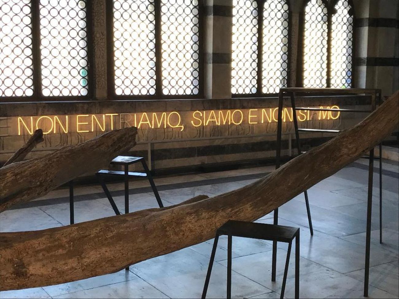 Andrea Santarlasci. Confluenze. Installation view at Santa Maria della Spina, Pisa 2018. Photo Nicola Gronchi