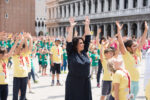 Alcune immagini dalla performance di Marinella Senatore a Venezia insieme a mille bambini. Ph Francesca Bottanzin