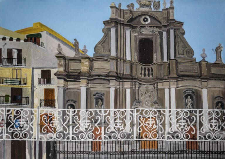 Francesco Cuttitta, L'uscita della Madonna della Mercede a Piazza Sant'Anna, 2018. Courtesy Nuvole Galleria, Palermo