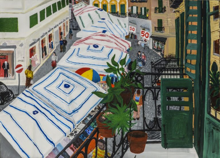 Francesco Cuttitta, Via Bandiera vista dal primo piano del civico 67, 2018. Courtesy Nuvole Galleria, Palermo