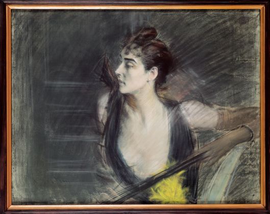 Giovanni Boldini, Madame X, la cognata di Helleu, 1885-90. Ferrara, Museo Giovanni Boldini © Gallerie d’Arte Moderna e Contemporanea, foto Luca Gavagna