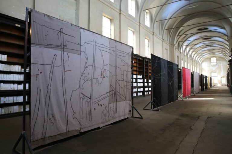 Giovanni Frangi. Lotteria Farnese. Exhibition view at Ospedale Vecchio, Parma 2018