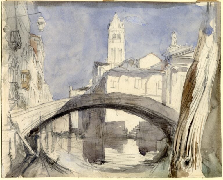 John Ruskin, Ponte dei Pugni. Ruskin Foundation (Ruskin Library, Lancaster University), Lancaster © Ruskin Foundation, Lancaster