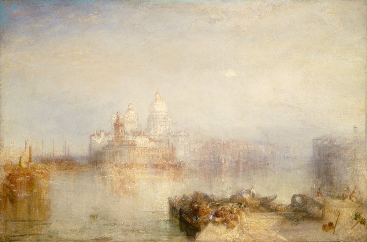 Joseph Mallord William Turner, Venezia, Punta della Dogana e Santa Maria della Salute, 1843. The National Gallery of Art, Washington