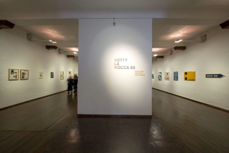 Ketty La Rocca. Gesture, Speech and Word, Exhibition view at Padiglione d’Arte Contemporanea, Ferrara 2018. Photo Marco Caselli