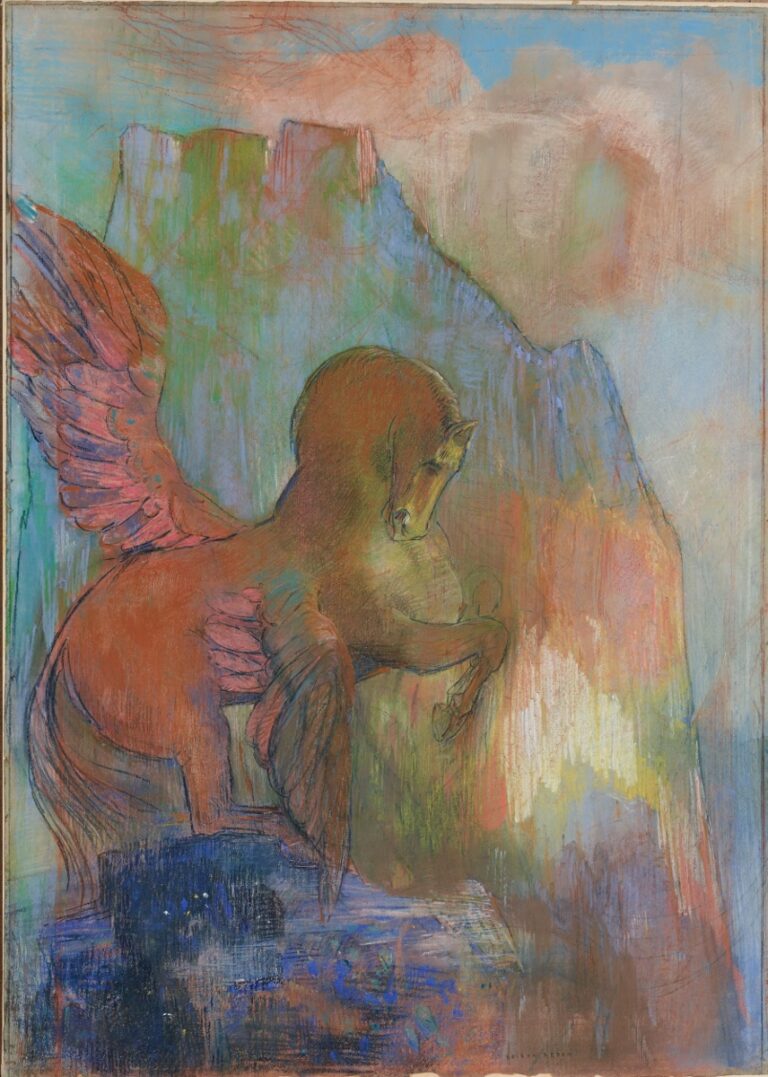 Large Odilon Redon, Pégase (Pegasus), 1895 1900, private collection