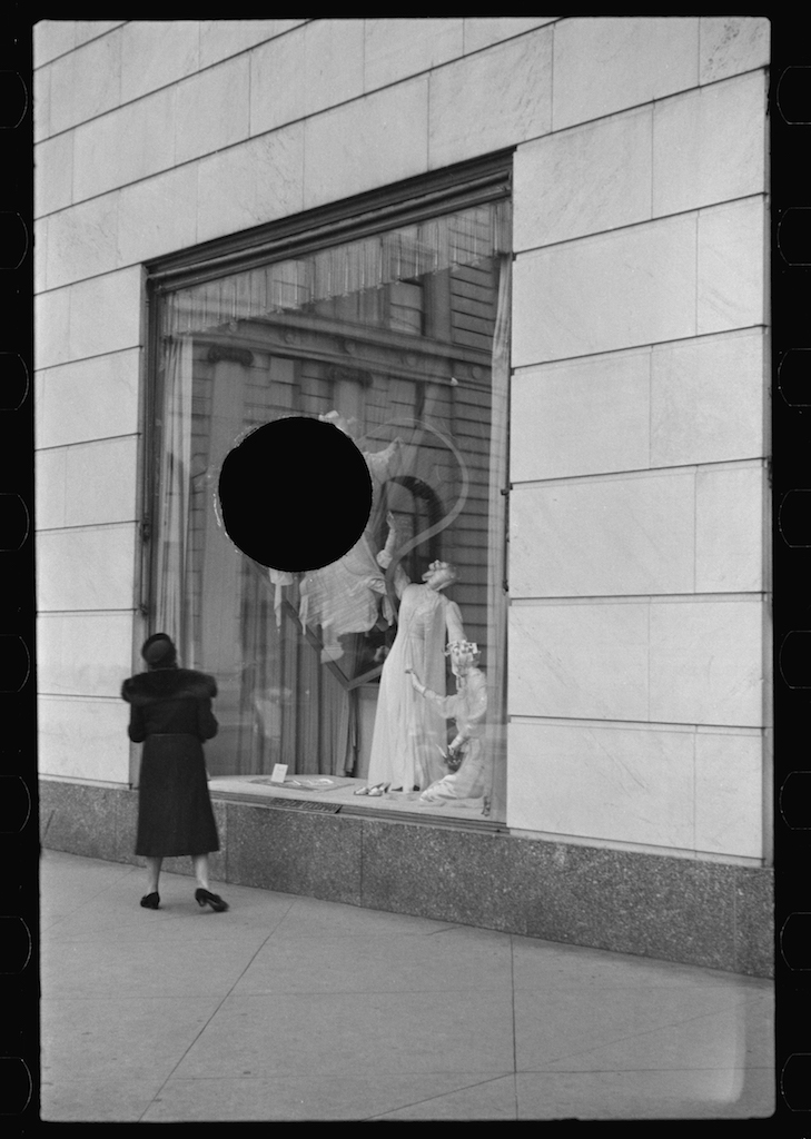 Russell Lee Untitled photo, possibly related to: Surrealistic window display, Bergdorf Goodman, New York City January 1938 Digital print from scanned 35mm b&w negative Library of Congress, Prints & Photographs Division