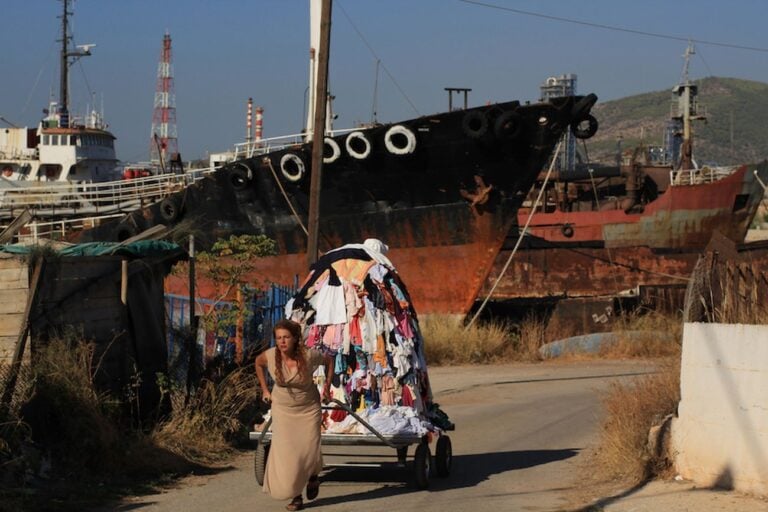 Mary Zygouri, Venus of the rags in transit Eleusis, 2015