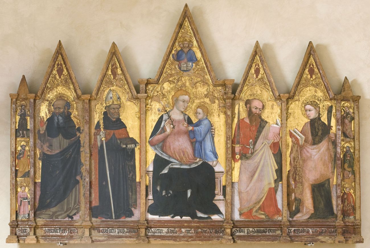 Ottaviano Nelli, Polittico con Madonna e santi, 1403