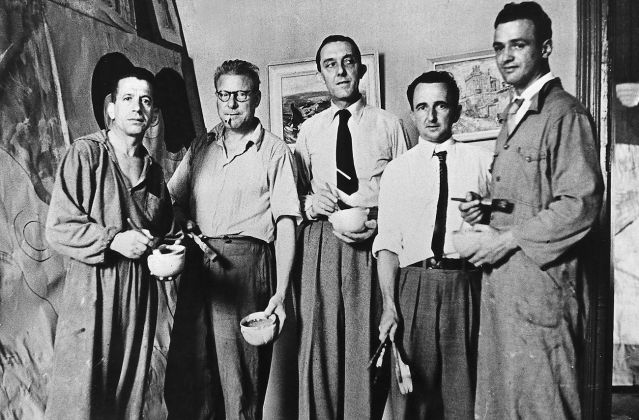 Rebolo, Volpi, Paulo Rossi Osir, Nelson Nóbrega e Mário Zanini, anni '30. Arquivo Olívio Tavares de Araújo