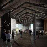 Render Tesa 1, Sala degli itinerari – Staff Mario Cucinella