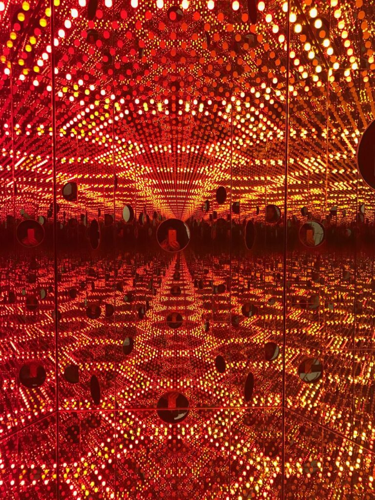 Yayoi Kusama. Life is the heart of a rainbow. Exhibition view at MACAN, Giacarta 2018