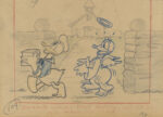 Donald's Better Self , 1938. Disney Studio Artist. Story sketch Colored pencil and graphite on paper © Disney Enterprises Inc.