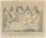 Snow White and the Seven Dwarfs ,1937. Disney Studio Artist Story sketch Graphite and colored pencil on paper © Disney Enterprises Inc.