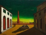 Giorgio De Chirico, Piazza d'Italia, 1952, olio su tela, Collezione privata, courtesy Galleria Salamon