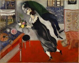 Marc Chagall tra icone russe e avanguardia parigina. A Bilbao in mostra gli anni della svolta