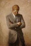 Posthumous official presidential portrait of U.S. President John F. Kennedy