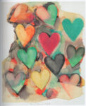 JIM DINE Untitled (Hearts), 1969 Gouache su pergamena applicata su carta 67.3 x 55.8 cm COURTESY Vitart SA