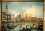 Canaletto (1697-1768), Il Bucintoro di ritorno al Molo il giorno dell’Ascensione, Venezia 1729, olio su tela, cm 183 х 260,5 , Mosca, The Pushkin State Museum of Fine Arts, Ж-2678. КП-31323 © The Pushkin State Museum of Fine Art, Moscow