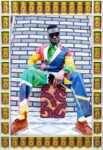 Hassan HajjajAfrikan Boy Sittin’, 2013/1434 Edition 1 of 5142 x 97.5 cmPhotography by©Hassan Hajjaj 2013/1434. Courtesy of the Artist and Vigo Gallery, London UK