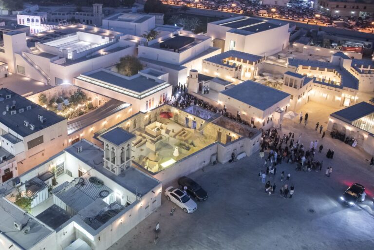 Al Mureijah Square, 2017. Aerial View. Image courtesy of Sharjah Art Foundation