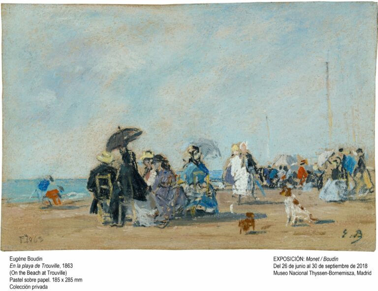 Boudin, En la Playa de Trouville, 1863