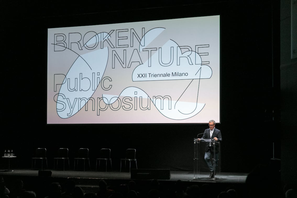 Broken Nature, a public symposium. Stefano Boeri, Presidente Triennale, Milano. Foto Gianluca di Ioia. Courtesy La Triennale di Milano