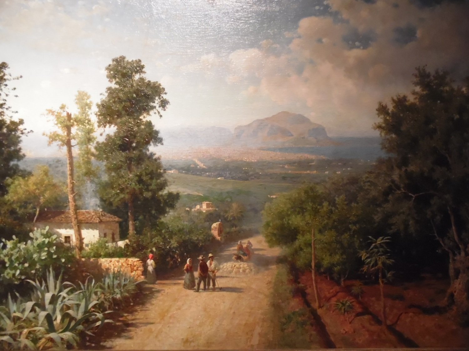 Francesco Lojacono, Veduta di Palermo, 1875, olio su tela