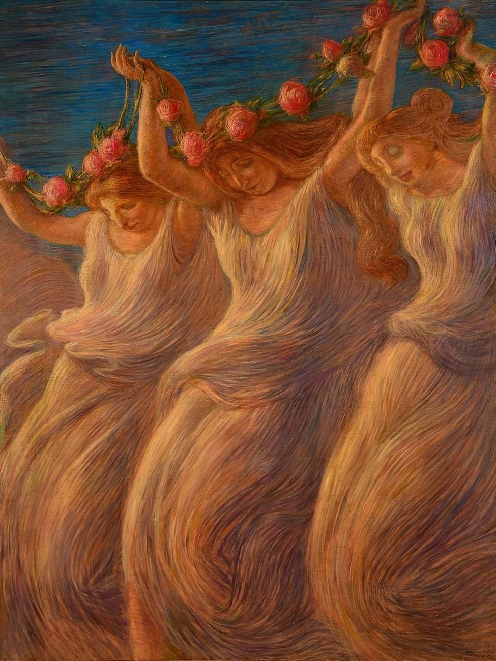 Gaetano Previati, La danza (Pastorale), 1908. Fondazione Il Vittoriale degli Italiani