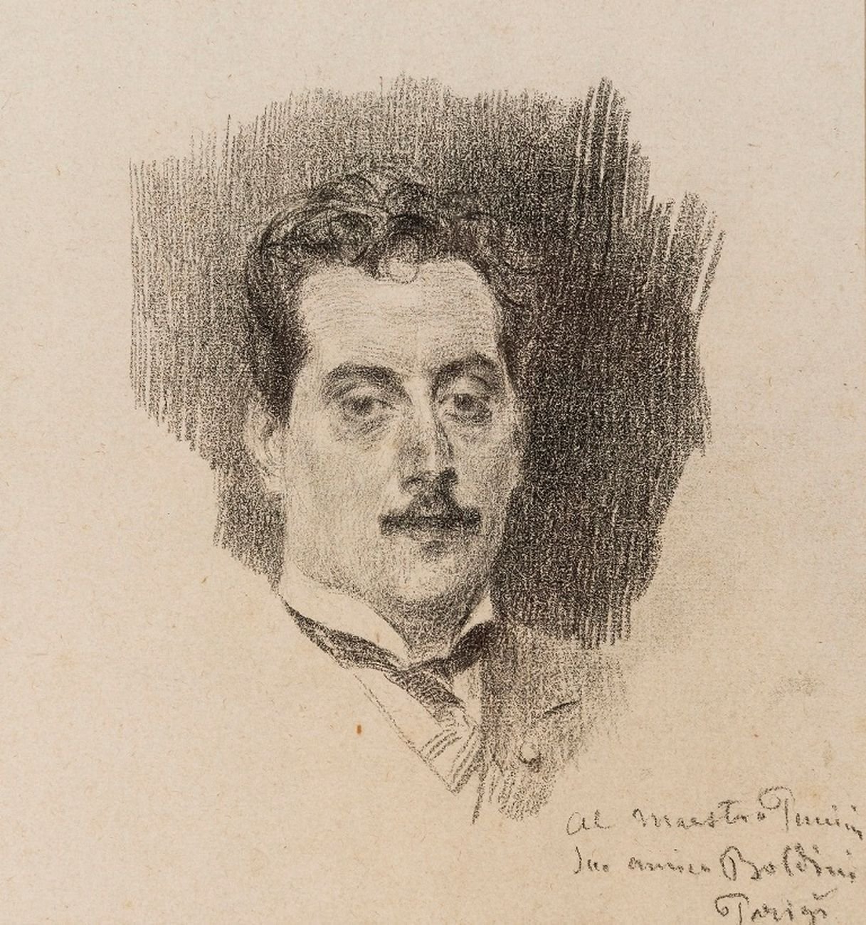 Giovanni Boldini, Ritratto di Giacomo Puccini, 1898. Fondazione Simonetta Puccini per Giacomo Puccini. Photo Ghilardi, Lucca