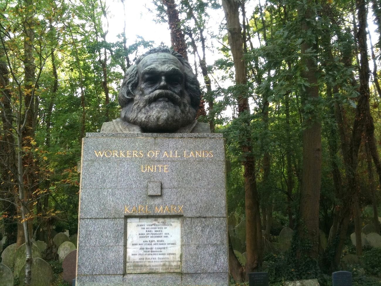 Highate Gardens, Londra. La Tomba di Karl Marx. Photo Claudia Zanfi