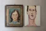 Lia Pasqualino Noto, Autoritratto, 1938. Courtesy Collezione Famiglia Pasqualino. Chantal Joffe, Head Study, 2009. Courtesy Galleria Monica De Cardenas, Milano