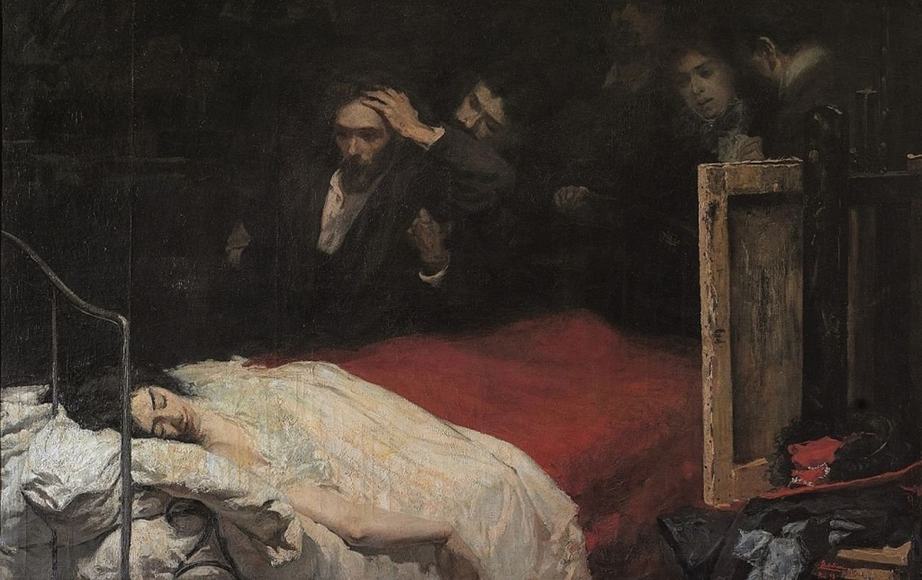 Lionello Balestrieri, Mimì… Mimì… (La morte di Mimì), 1898. Fondazione Cavallini Sgarbi