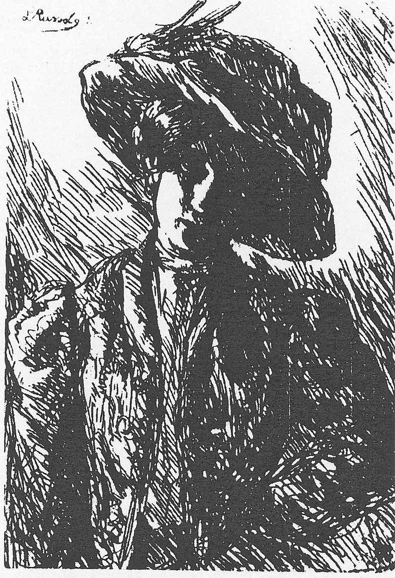 Luigi Russolo, Donna con cappello, 1906-07