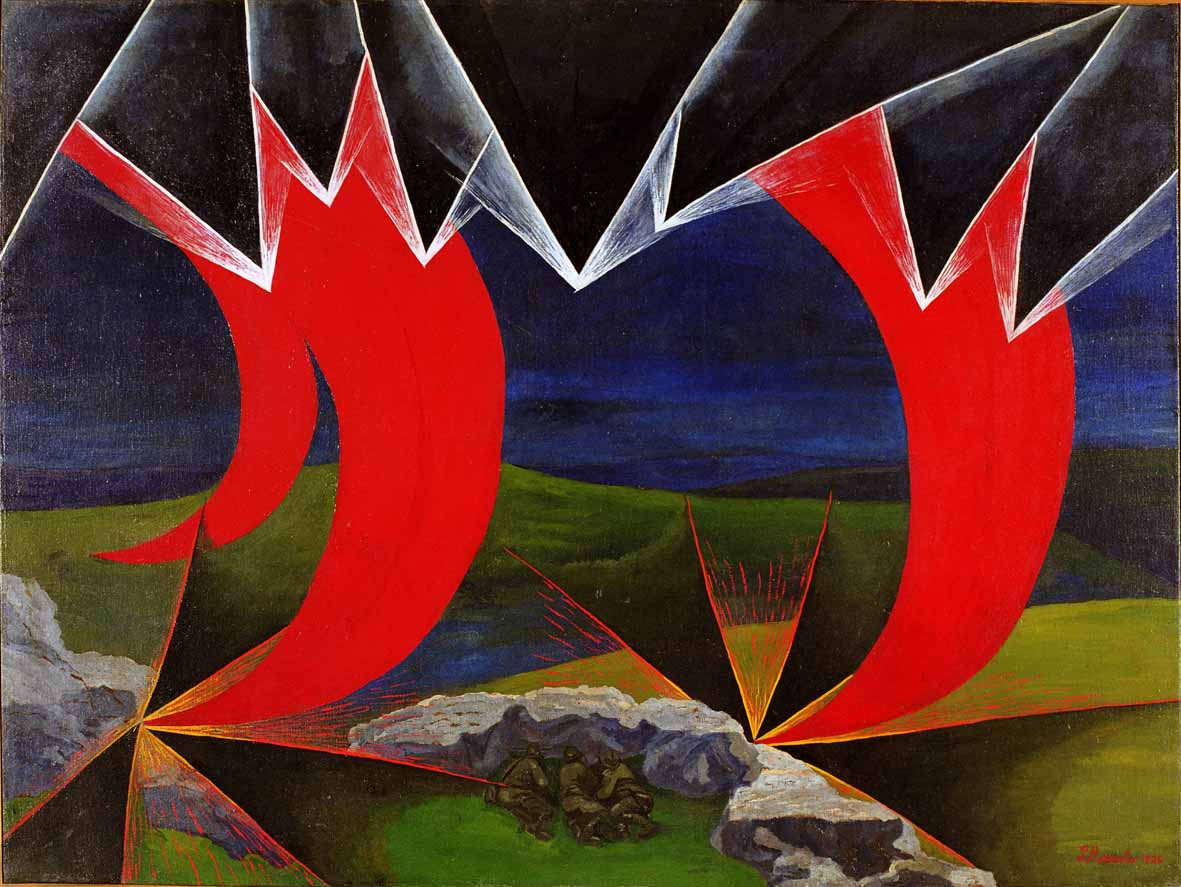 Luigi Russolo, Impressioni di un bombardamento, 1926