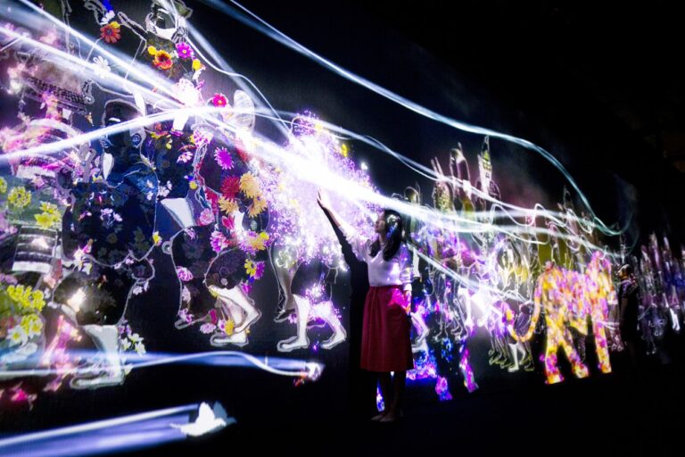 MORI Building Digital Art Museum. teamLab Borderless. The Way of Sea and Animals of Flowers