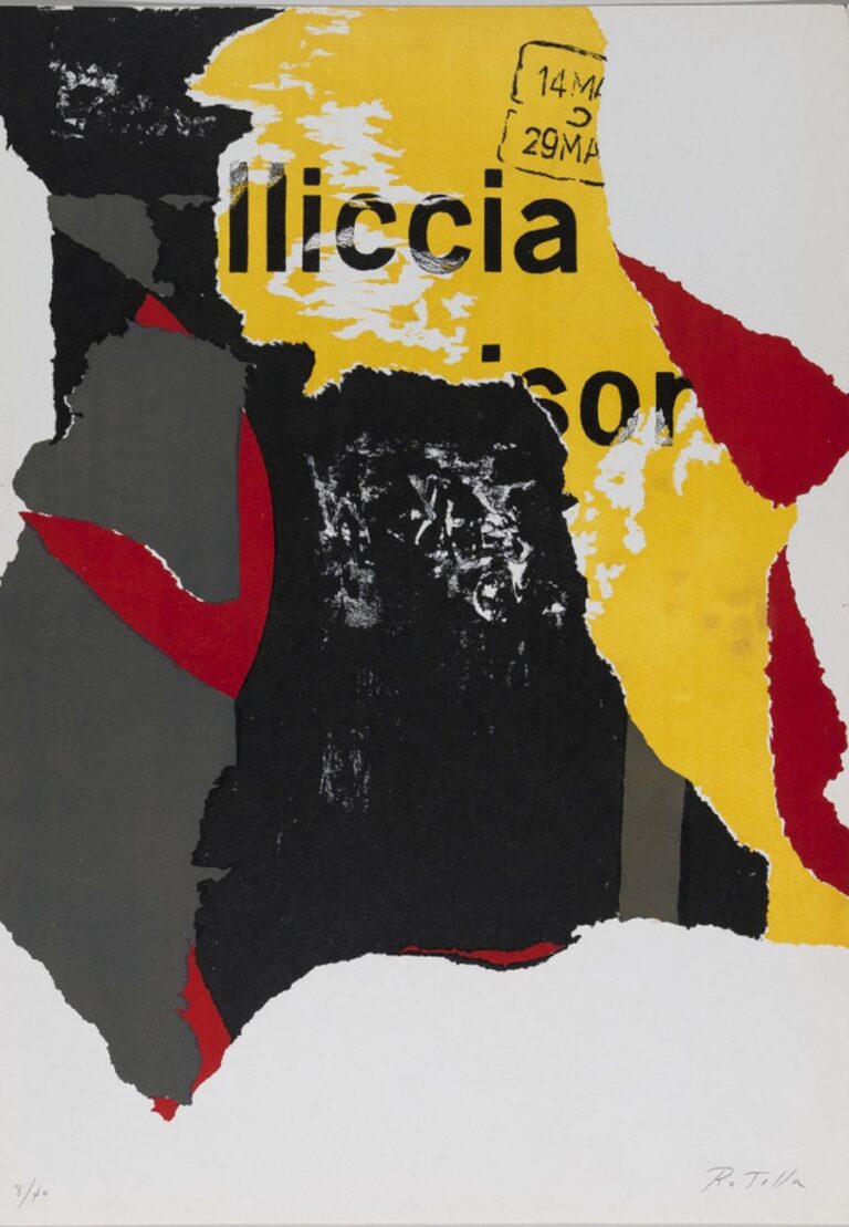 Mimmo Rotella, La litografia, 1963. Edizioni Galleria La Salita