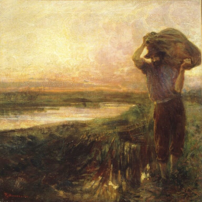 Plinio Nomellini, Tramonto a Torre del Lago, 1901. Collezione Piero Masoni