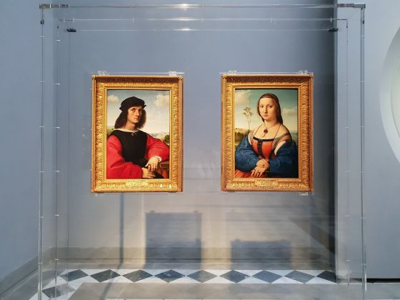 Raffaello Sanzio, i ritratti di  Agnolo Doni e Maddalena Strozzi