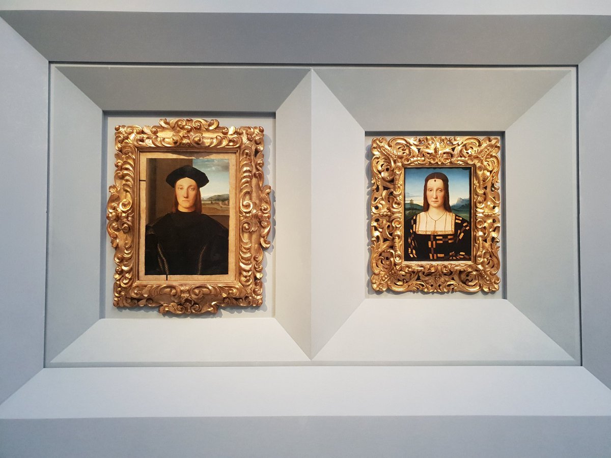 Raffaello Sanzio, i ritratti di Guidobaldo da Montefeltro e Elisabetta Gonzaga