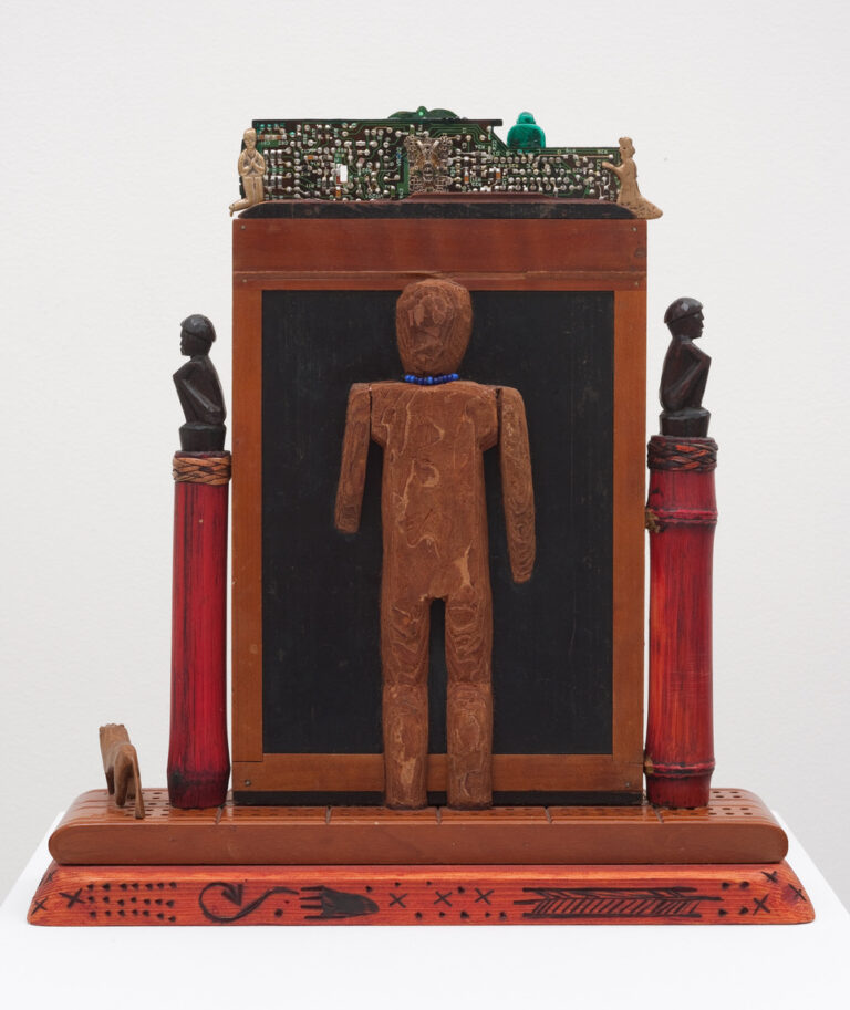 Betye Saar Shaman (Back)1991 Mixed media assemblage 12 x 11.5 x 3 in (30.48 x 29.21 x 7.62 cm)