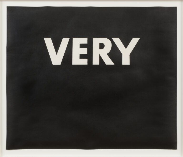 Very 1973 Pastel on paper UBS Art Collection ©Ed Ruscha. Courtesy of the artist and Gagosian. Photo by Emily Hodes Il sogno americano nelle opere di Ed Ruscha al Louisiana Museum of Modern Art. Le immagini