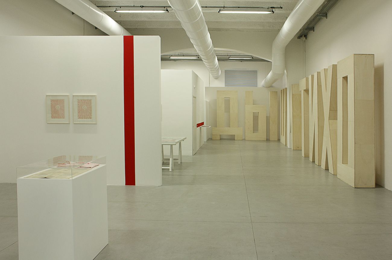 Vyacheslav Akhunov. Red Mantra. Installation view at Laura Bulian Gallery, Milano 2018. Courtesy Laura Bulian Gallery, Milano