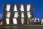 Night view of the Glassell School of Art by Steven Holl Architects, west elevation. Photograph © Richard Barnes
