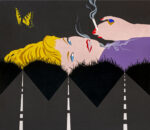 Allan D'Arcangelo, Smoke dream 1, 1963, olio su tela